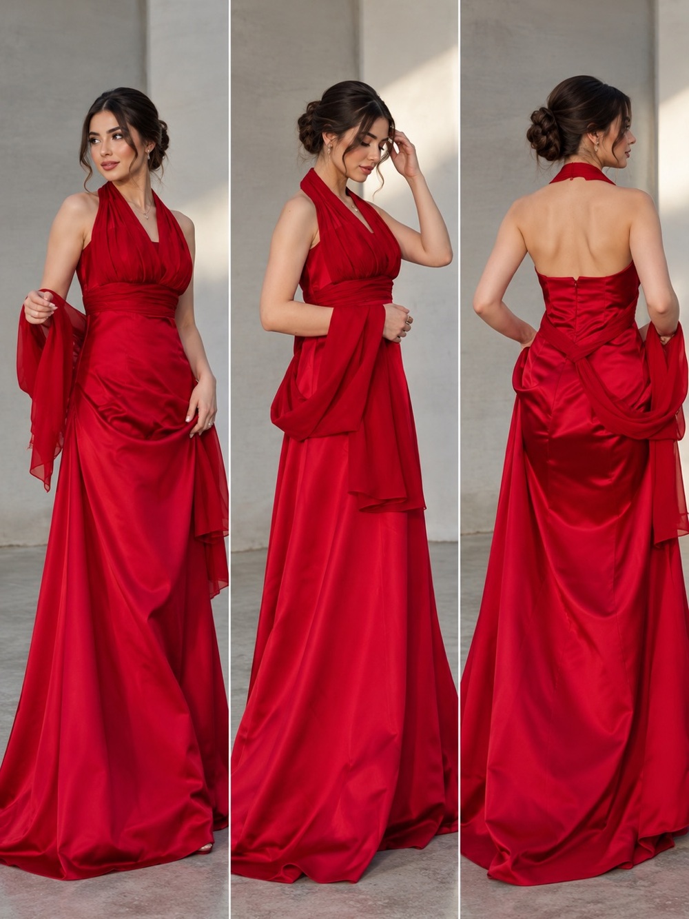 David's Bridal Red Dress